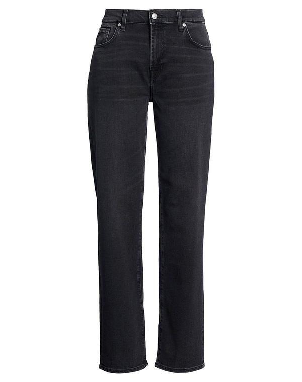 セブンフォーオールマンカインド レディース ボトムス デニムパンツ ストレートレッグ 7 FOR ALL MANKIND Black ブラック