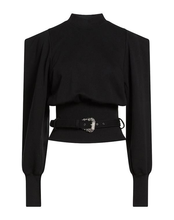 ヴェルサーチ レディース アウター パーカー・スウェット VERSACE JEANS COUTURE Black ブラック