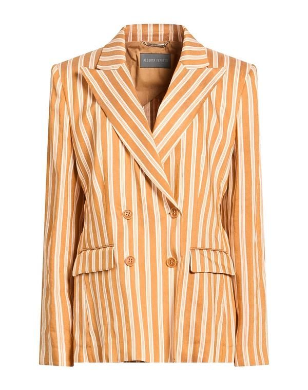 アルベルタ フェレッティ レディース アウター ジャケット・ブルゾン テーラードジャケット ALBERTA FERRETTI Camel キャメル