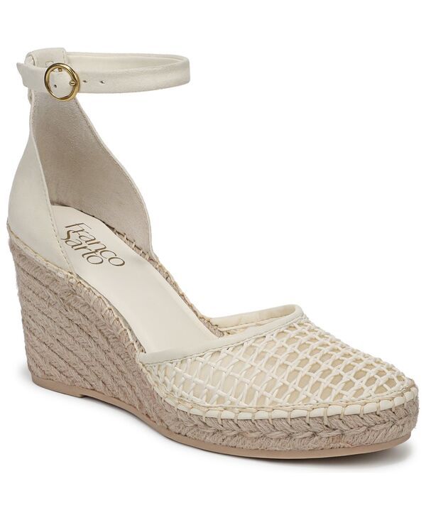 フランコサルト レディース シューズ サンダル Franco Sarto Womens Idalia Espadrille Wedge Sandals Cream Faux LeatherSuede