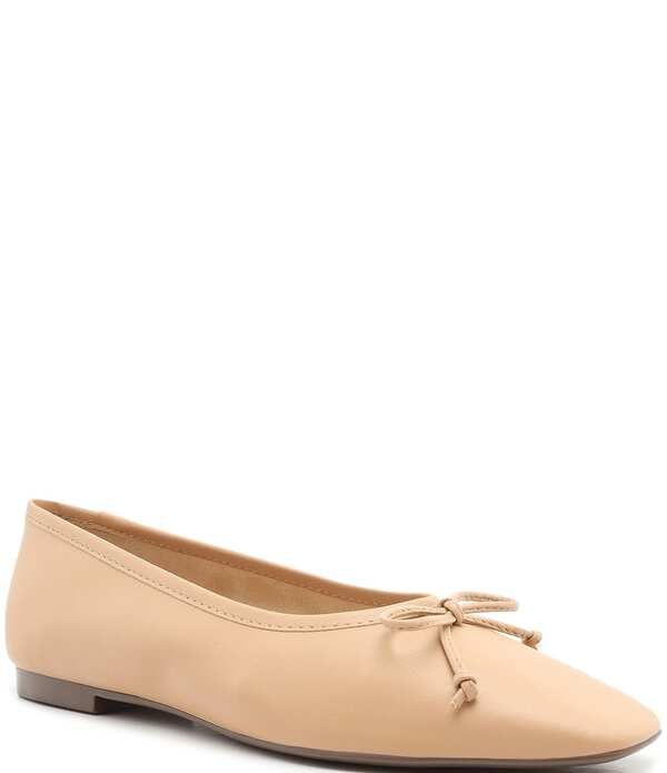 シュッツ レディース シューズ パンプス レザー Schutz Arissa Leather Ballerina Flats Honey Beige ベージュ
