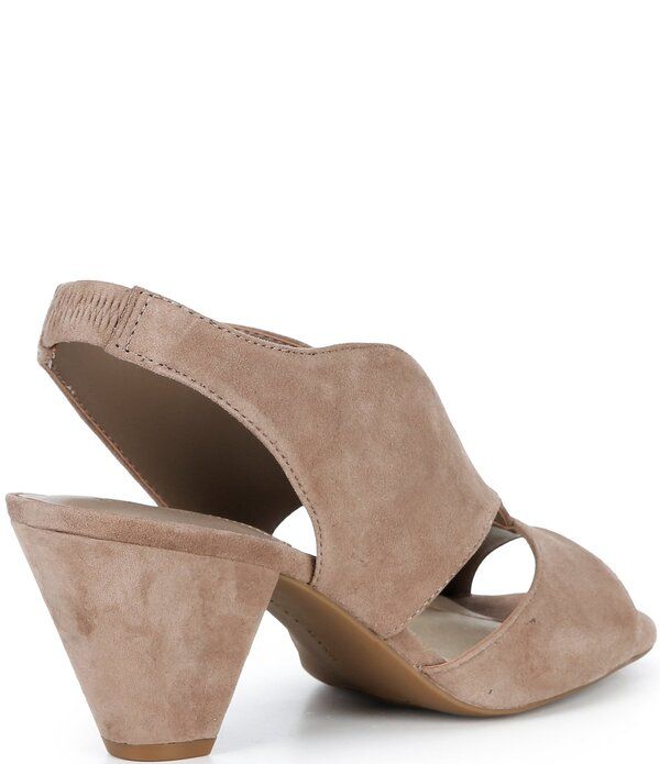 アレックスマリー レディース シューズ ヒール サンダル スエード Alex Marie Claudie Suede Slingback Cone Heel Sandals Piazza Taupe