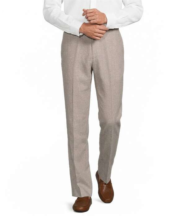 ラウンドトゥリーアンドヨーク メンズ ボトムス カジュアルパンツ リネン Roundtree Yorke Classic Fit Flat Front Solid Linen Dress Pants