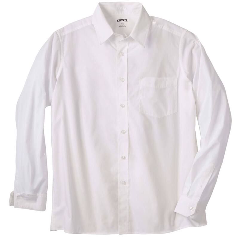 キングサイズ レディース トップス Tシャツ トール KingSize Mens Big Tall The NoTuck Casual Shirt White ホワイト