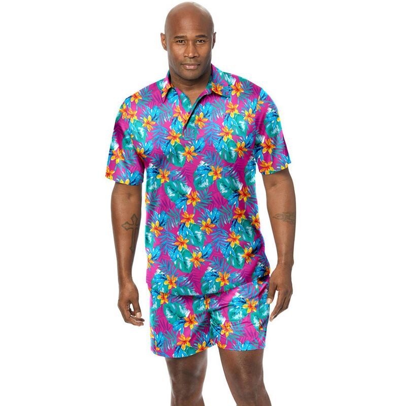 キングサイズ レディース トップス Tシャツ ポロシャツ トール KingSize Mens Big Tall Stretch Performance Polo Bright Purpleaf パープ