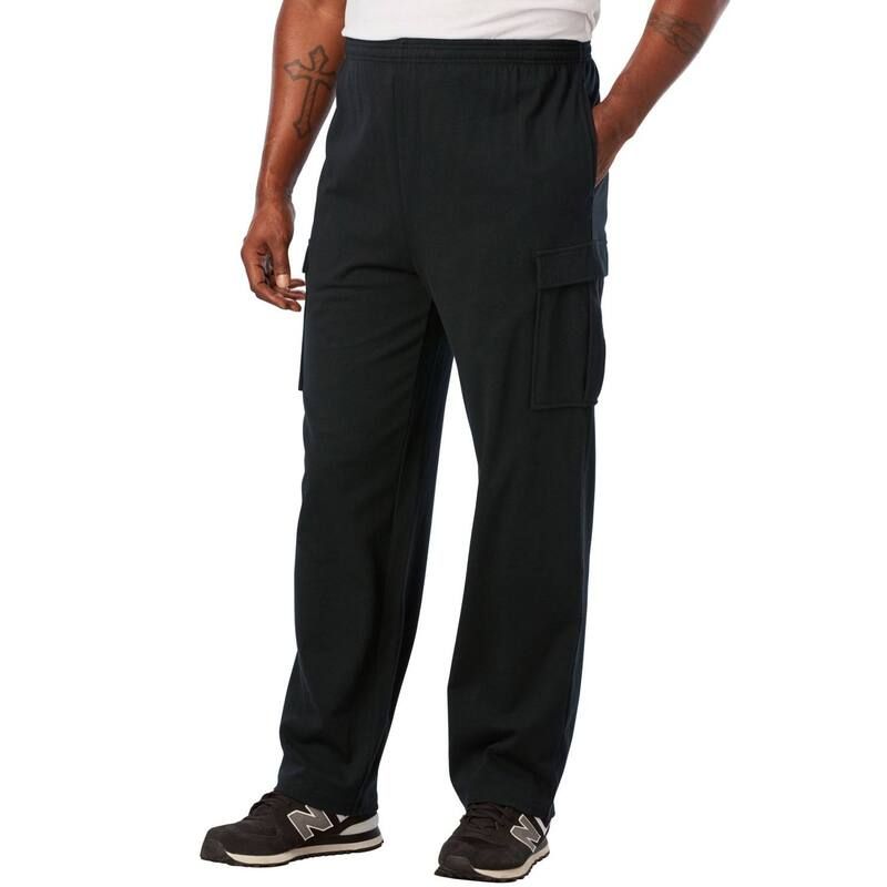 キングサイズ レディース ボトムス カジュアルパンツ スウェットパンツ トール ジャージー KingSize Mens Big Tallightweight Jersey Cargo Sweatpan