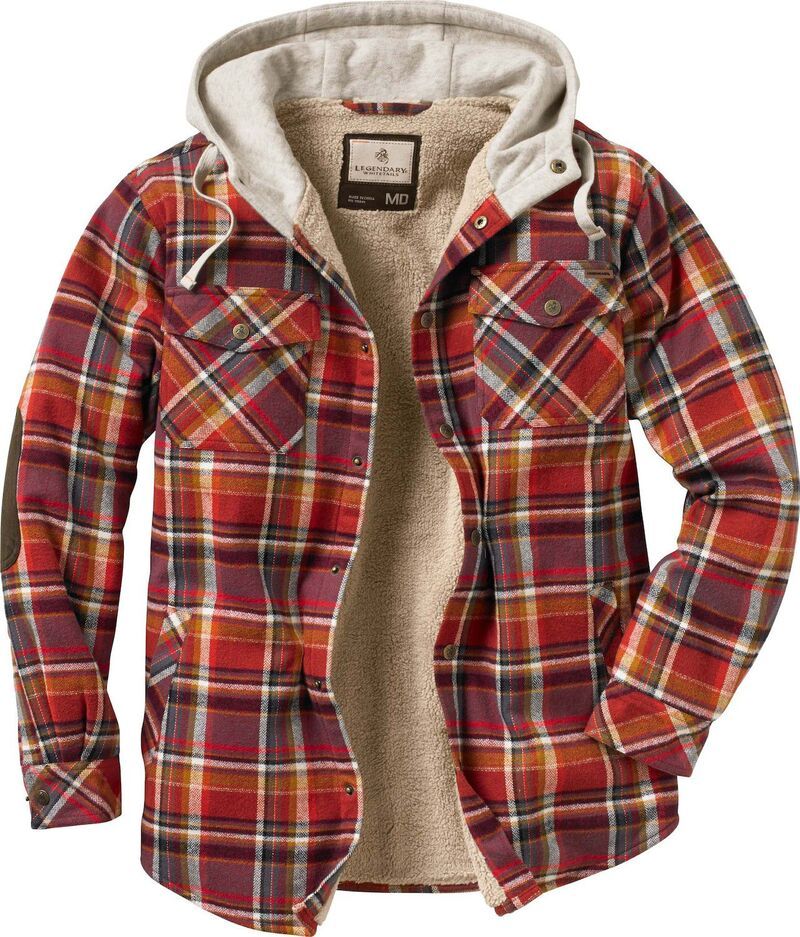 レジェンダリーホワイトテイルズ レディース アウター ジャケット・ブルゾン シャツ Mens Legendary Whitetails Camp Night Berber Lined Hooded F