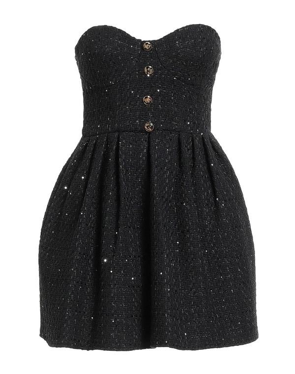 エリザベッタフランキ レディース トップス ワンピース ELISABETTA FRANCHI Black ブラック