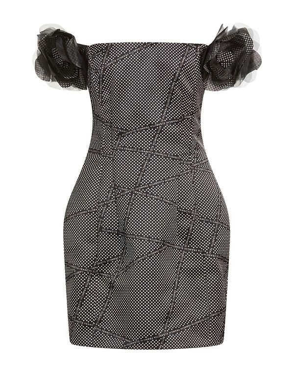 エリザベッタフランキ レディース トップス ワンピース チューブドレス ELISABETTA FRANCHI Black ブラック