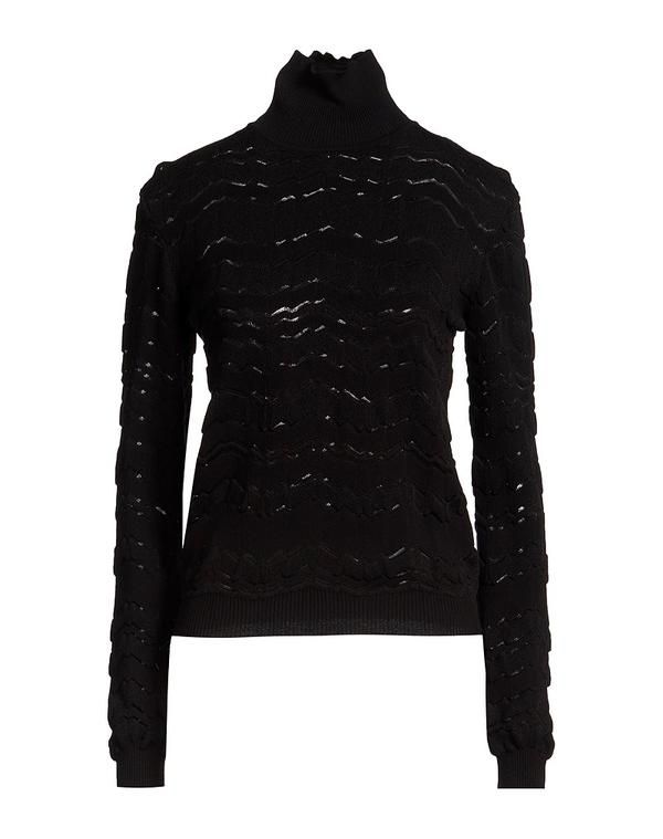 ミッソーニ レディース アウター ニット・セータートルネック MISSONI Black ブラック