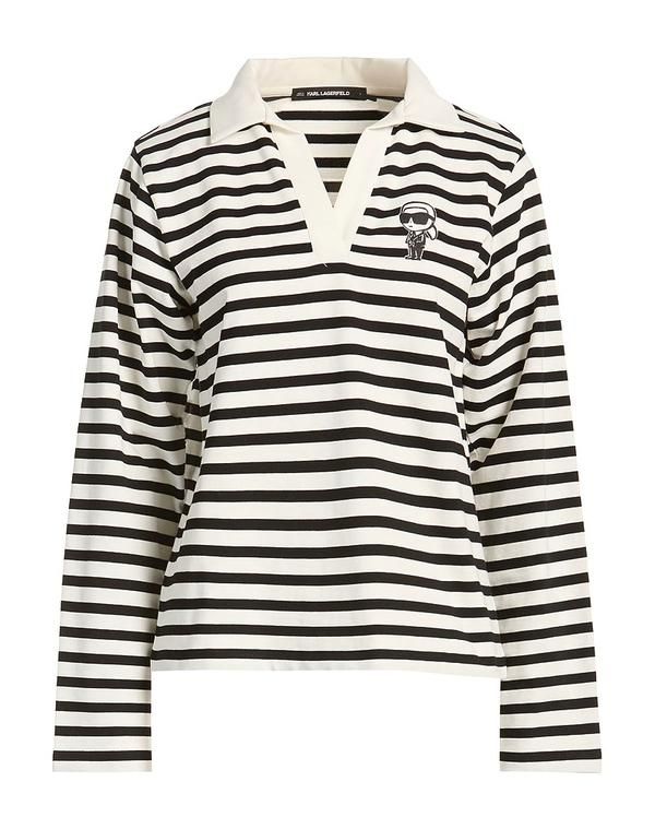カール ラガーフェルド レディース トップス Tシャツ KARLAGERFELD White ホワイト