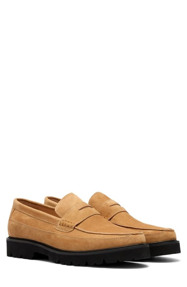 マークノーラン メンズ シューズ ローファー MARC NOLAN Adler Penny Loafer Caramel