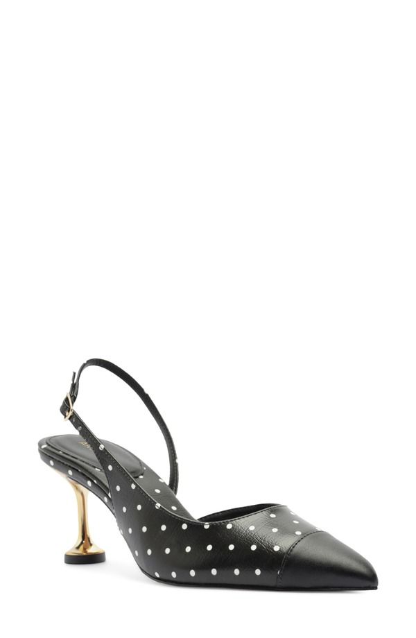 アレッツォ レディース シューズ ヒール Arezzo Meryl Pointed Toe Slingback Pump Black ブラック
