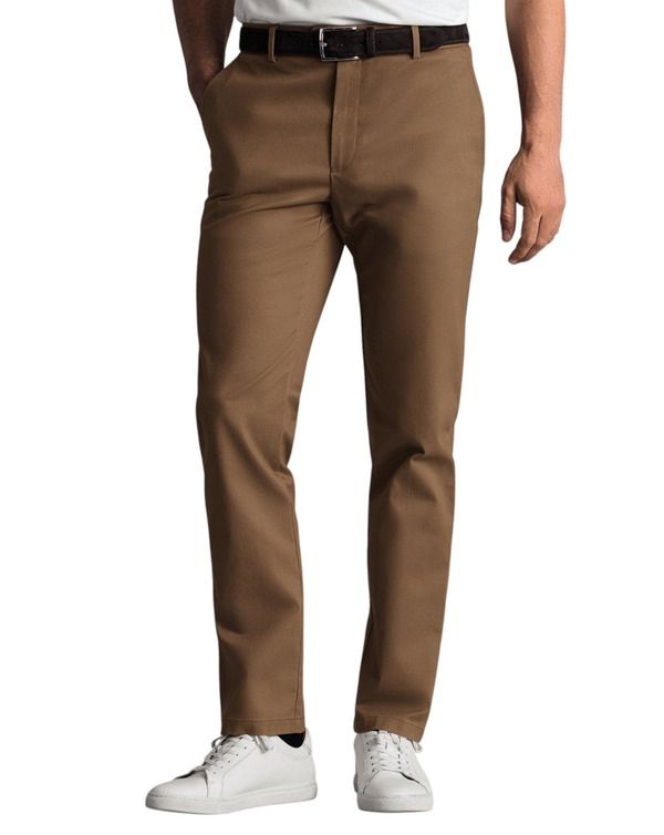 チャールズティリット メンズ ボトムス カジュアルパンツ Charles Tyrwhitt Ultimate NonIron Chinos Dark Orange オレンジ