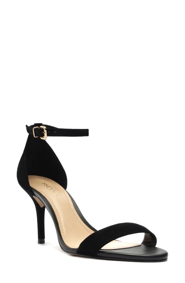 アレッツォ レディース シューズ ヒール サンダル アンクル Arezzo Isabelli Ankle Strap Sandal Black ブラック