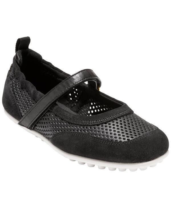 コールハーン レディース シューズ パンプス Cole Haan Womens GrandPr Travina Mary Jane Ballet Flats Black SuedeLeather ブラ