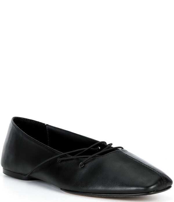 アントニオ メラーニ レディース シューズ パンプス レース Antonio Melani Mack Lace Up Ballet Flats Black ブラック