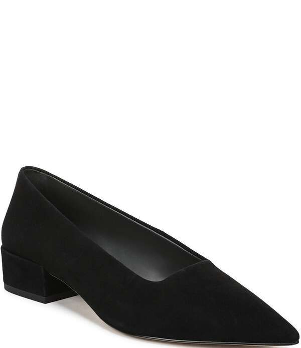 フランコサルト レディース シューズ ヒール スエード Sarto by Franco Sarto Boa Suede Pointed Toe Block Heel Pumps Black ブラック