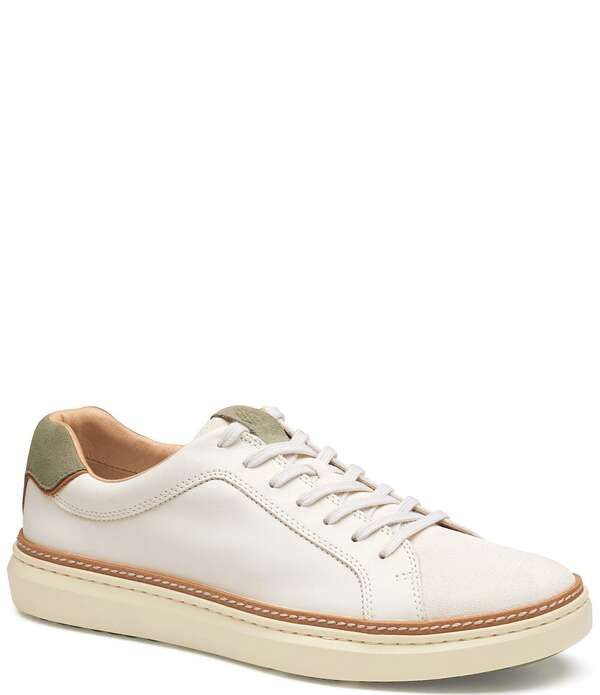 ジョンストンアンドマーフィー メンズ シューズ スニーカー レース Johnston Murphy Mens McGuffey 2 LacetoToe Sneakers WhiteTaupe ホワイト