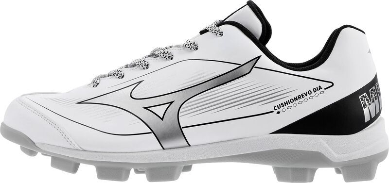 ミズノ メンズ シューズ スニーカー Mizuno Mens Cushionrevo Diamond TPU Baseball Cleats WhiteBlack ホワイト