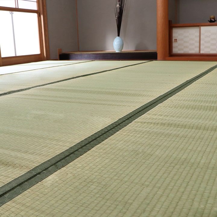 和室が香る、国産い草の上敷き 草津 国産い草 上敷き 本間3畳 約191×286cm カーペット 和室