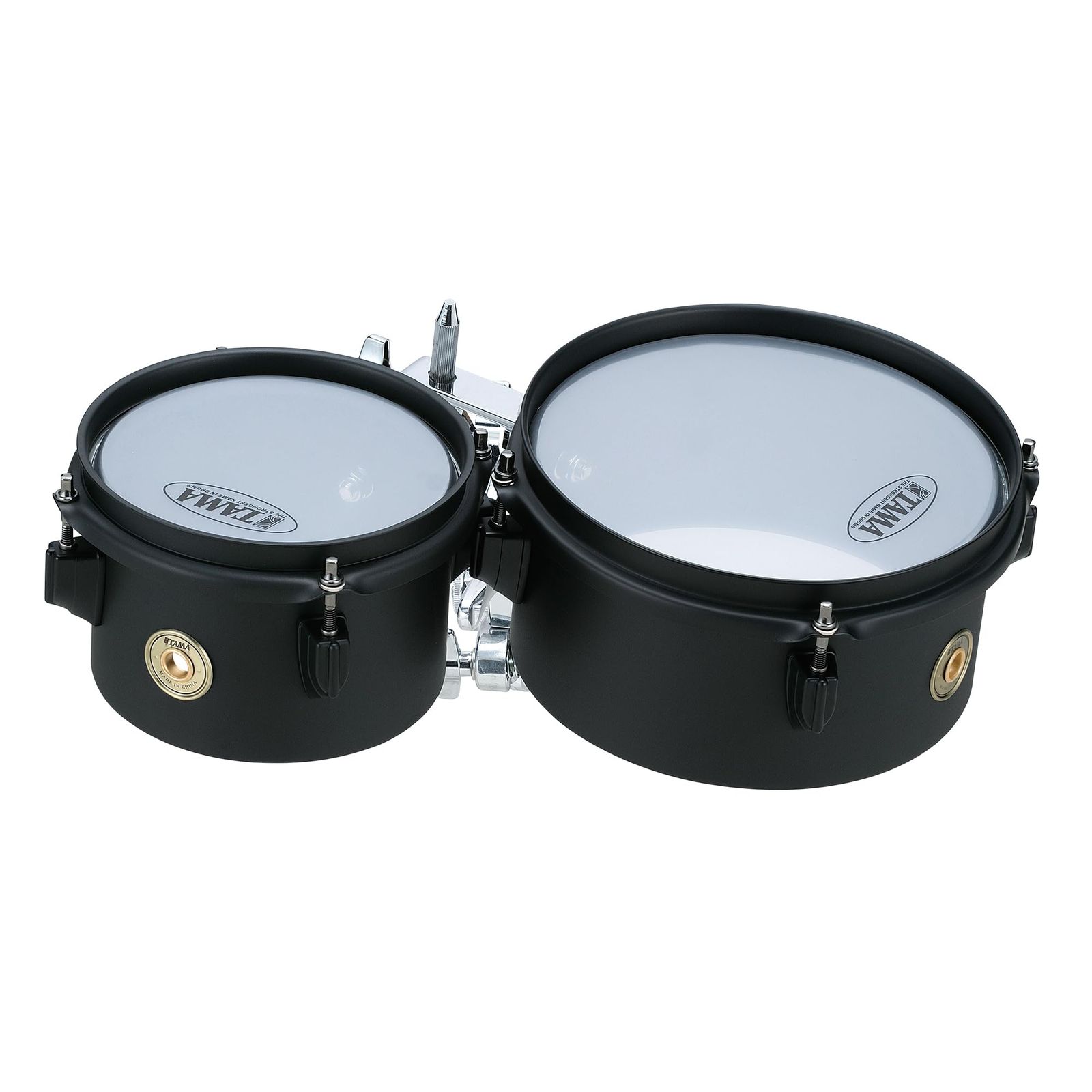 新品 TAMA タマ ブラック・スティール・ミニ・ティンバレス 【6+8】 クランプ+Lロッド付き MT68STBK