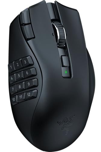 Razer(レイザー) Naga V2 HyperSpeed MMOに最適な多ボタンのワイヤレスゲーミングマウス プログラム可能な19ボタン フリースピンまたはタクタイルスクロールホイール HyperSpeed Wireless Bluetooth FocJu 15,401円