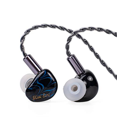 LINSOUL Kiwi Ears Cadenza 10mmベリリウムダイナミックHiFiインナーイヤーイヤホン リケーブル 0.78mm 2pinコネクタ 3.5mmステレオプラグ (ブルー)Ju