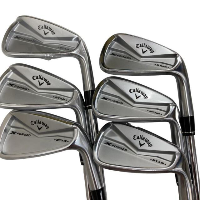 【中古】 キャロウェイ X FORGED STAR(2024) 6S アイアンセット IR 純正特注シャフト (フレックスS) メンズ 男性用 右利き 右用 Cランク ゴルフクラブ