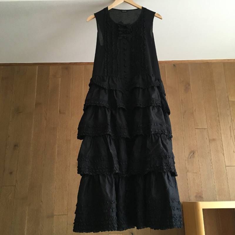 極美品 PINK HOUSE（ピンクハウス）段々　フリル　レース　ロング　ワンピース