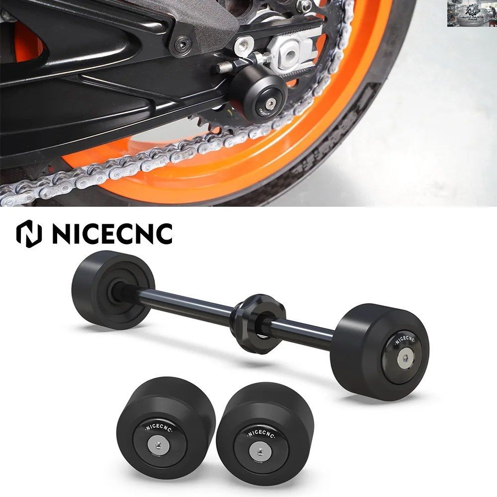KTM 390 ADVENTURE R X 390 ENDURO R SMCR 2025 250 390 DUKE 2024-2025 フロントアクスルクラッシュブロック リアスイングアーム スライダ