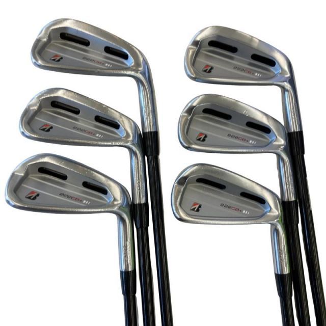 【中古】 ブリヂストン BRIDGESTONE 222CB+ 6S アイアンセット IR 純正特注シャフト (フレックスR) メンズ 男性用 右利き 右用 Cランク ゴルフクラブ