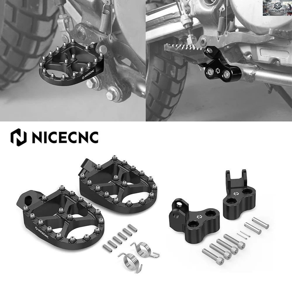 1996-2024 DR650S DR650SE DR 650 S/SE 拡大フットレスト フットペグ ローメフットペグブラケット 1.5インチドロップ 1インチオフセットカ