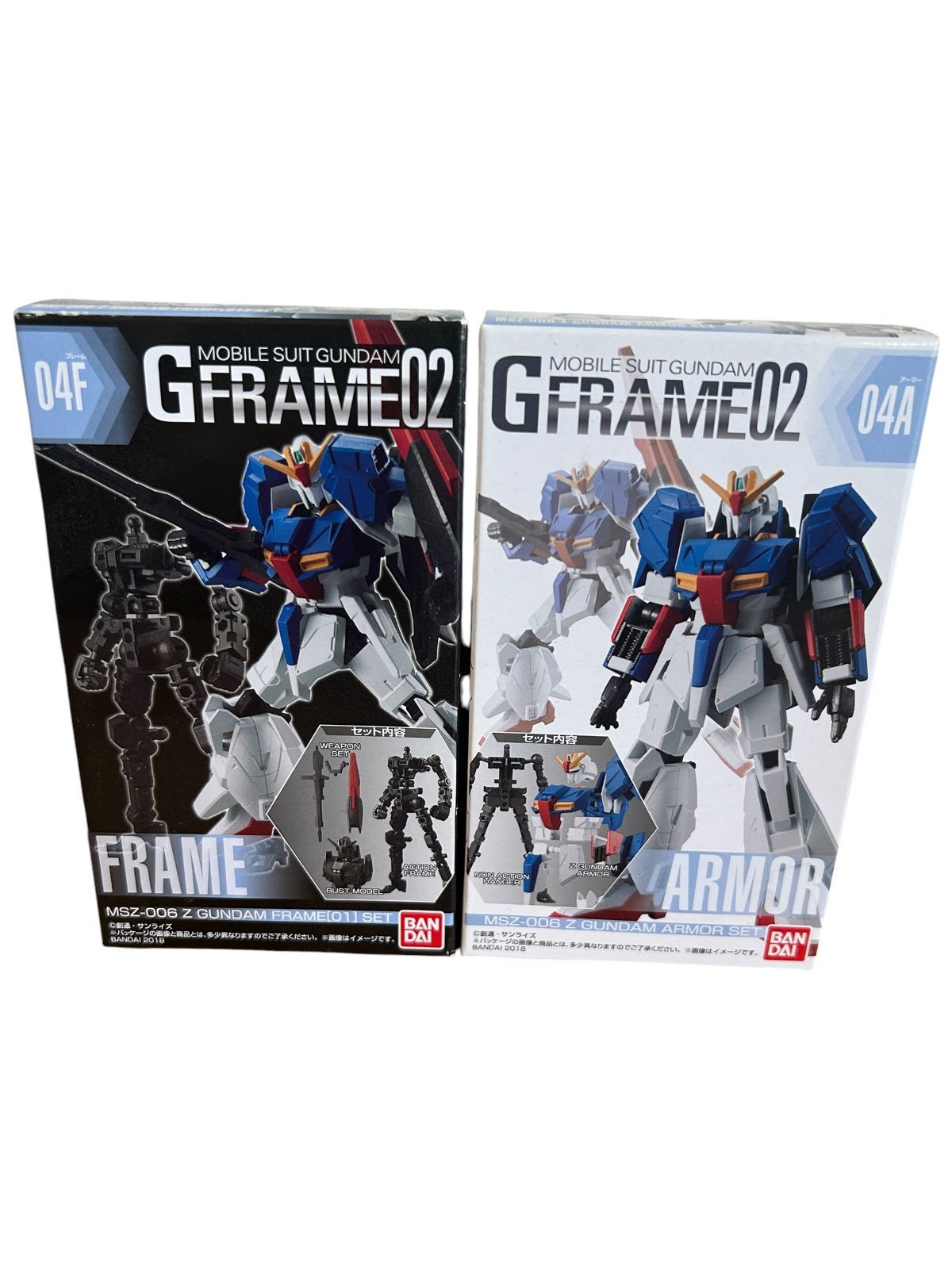 未開封】機動戦士ガンダム MSZ-006 Z GUNDAM GFRAME02 04A 04F