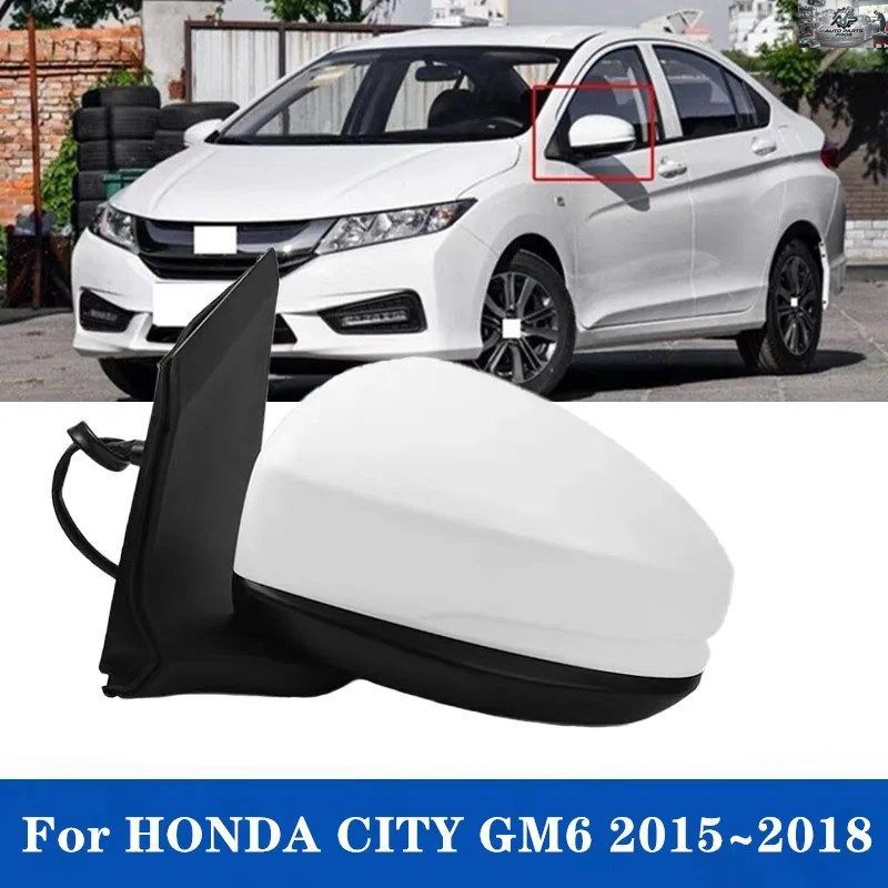 ホンダ シティ GM6 2015～2018 3/5ピン 折りたたみ機能なし 車用ドアミラー サイドミラー アセンブリ 1個