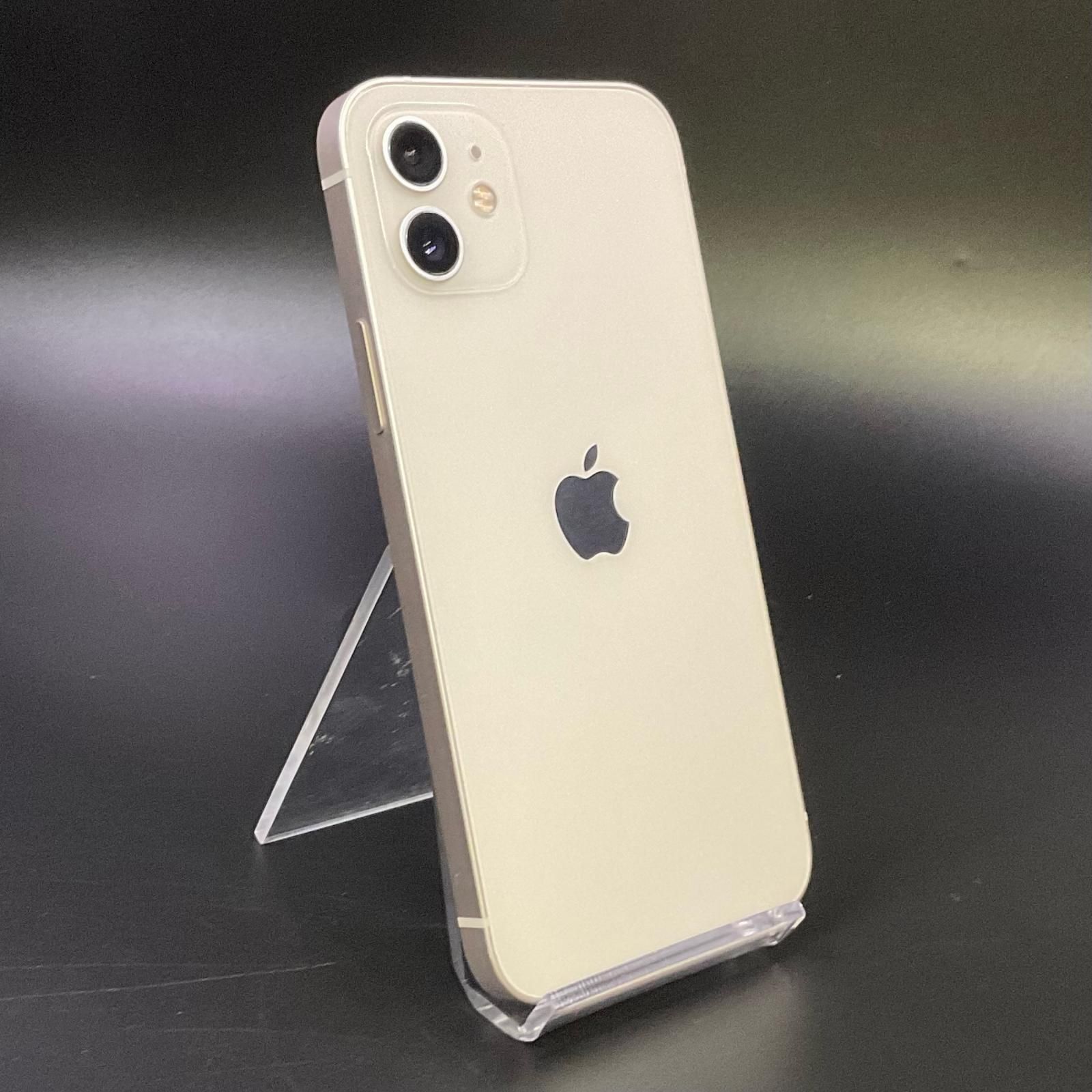 【全額返金保証】【最速発送】 iPhone 12 128GB ホワイト Softbank 白ロム 動作確認済 81%