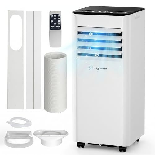スポットクーラー 【2026年猛暑対策】 2.6KW 9000BTU 移動式エアコン 8?10畳対応 工事不要 家庭用 ポータブルエアコン 3-in-1 冷房 除湿 送風 1日最大30L除湿 24Hタイマー 排水ホース付き キッチン 部屋 作業場Ju