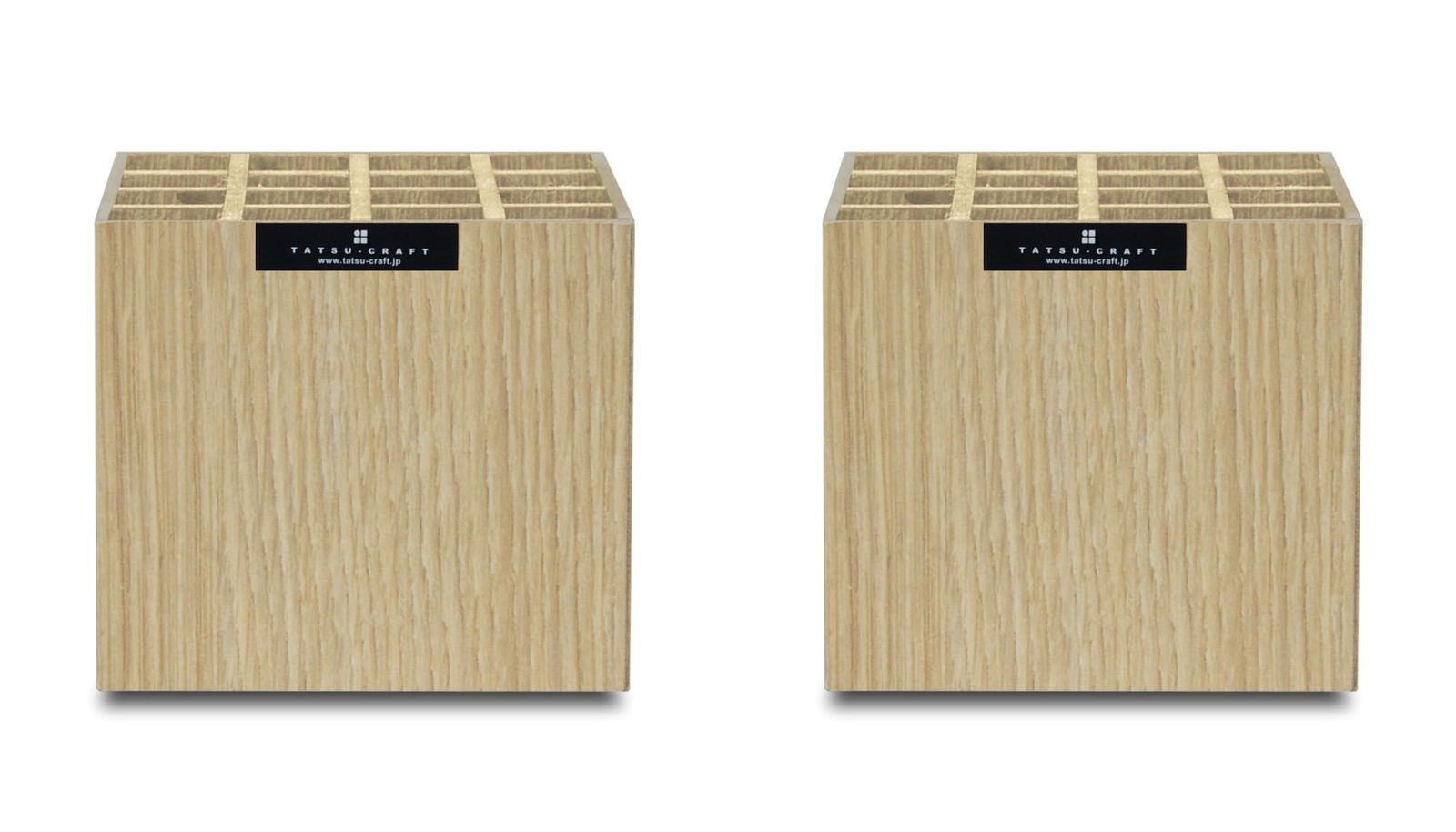 TATSU-CRAFT（タツクラフト） Bosk バスク ペンスタンド S 16 NA ナチュラル 2個セット ペン立て おしゃれ かわいい メイクブラシ立て コスメ収納 メイク道具 ペン 鉛筆 マジック 文房具 収納 オフィス 日本製ｍａ