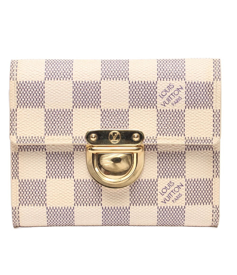 ルイ・ヴィトン 三つ折り財布 ポルトフォイユ コアラ ダミエアズール N60013 レディース LOUIS VUITTON