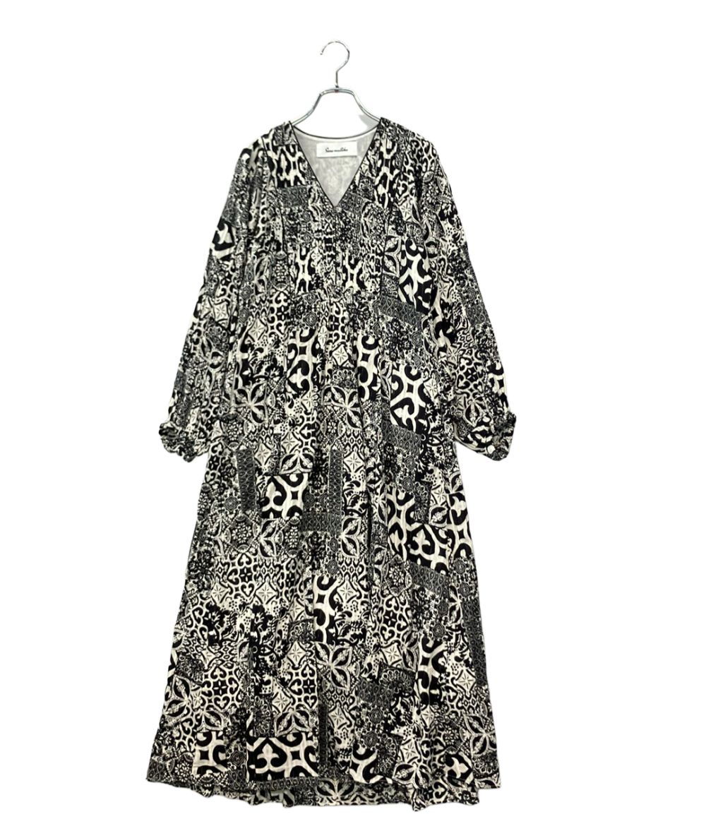 サラマリカ 長袖ワンピース パターン レディース SIZE S sara mallika