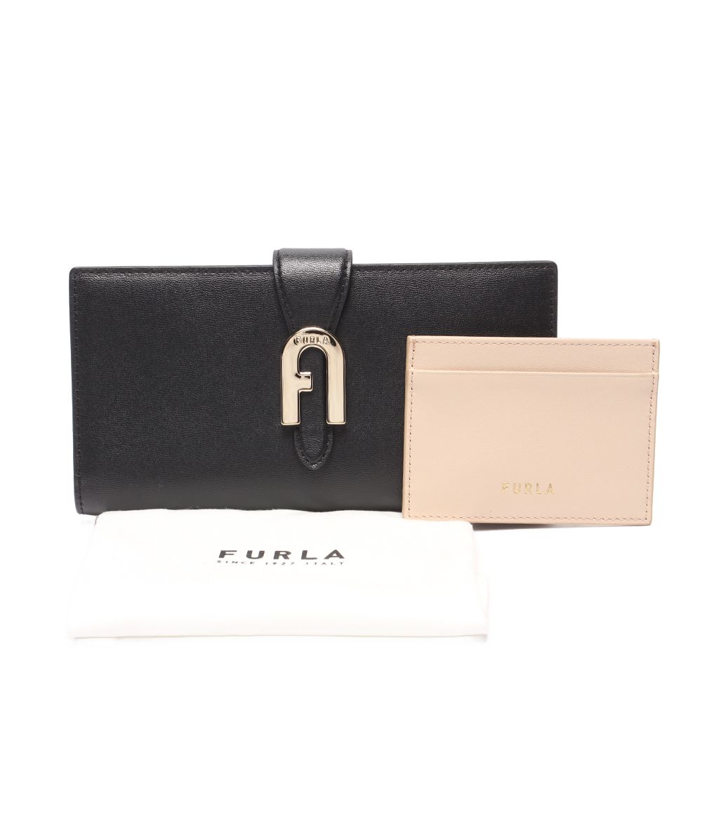 美品 フルラ 長財布 ソフィアグレイニーコンチネンタル レディース