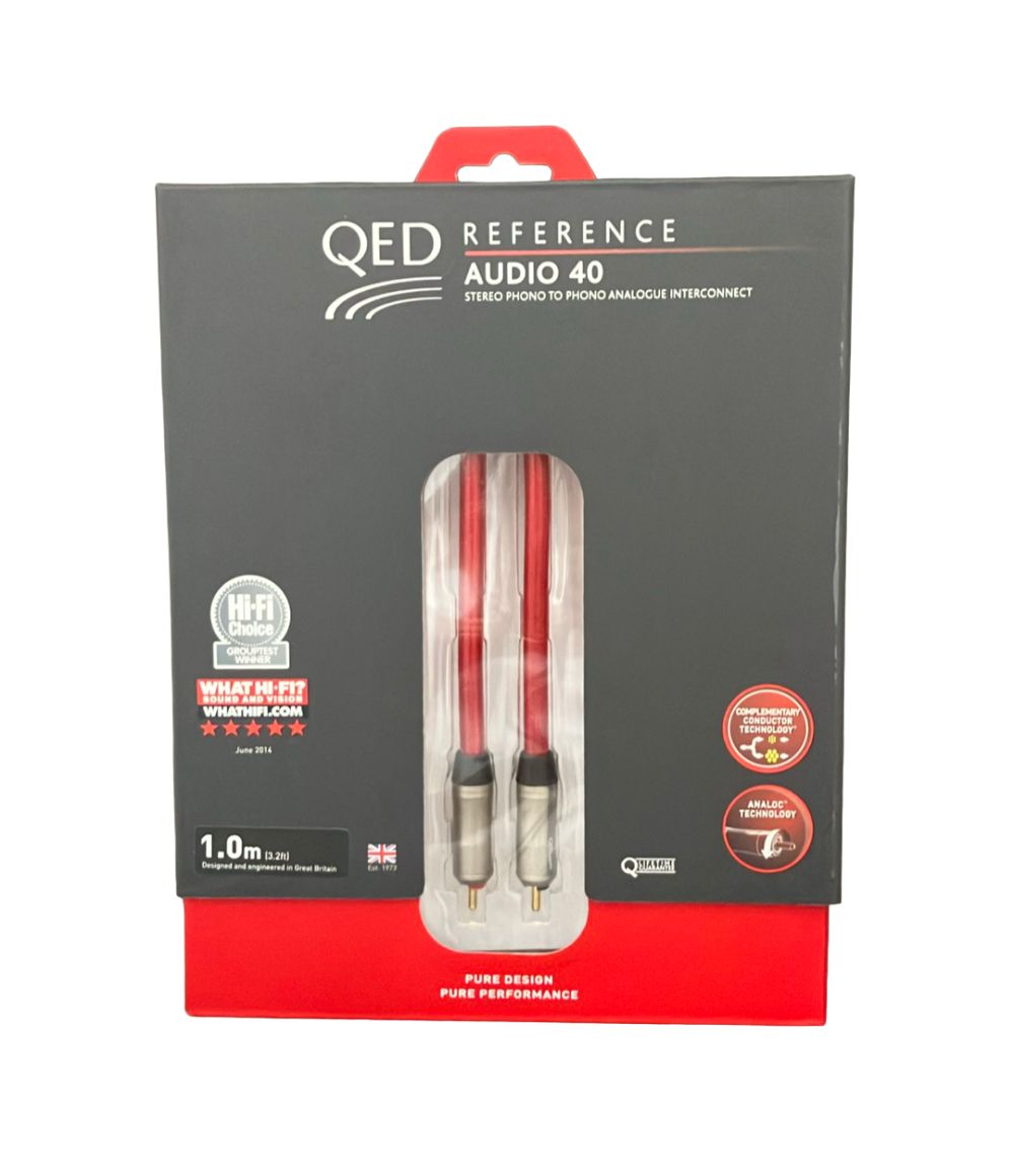 QED オーディオケーブル RCAケーブル Reference Audio 40 1.0m