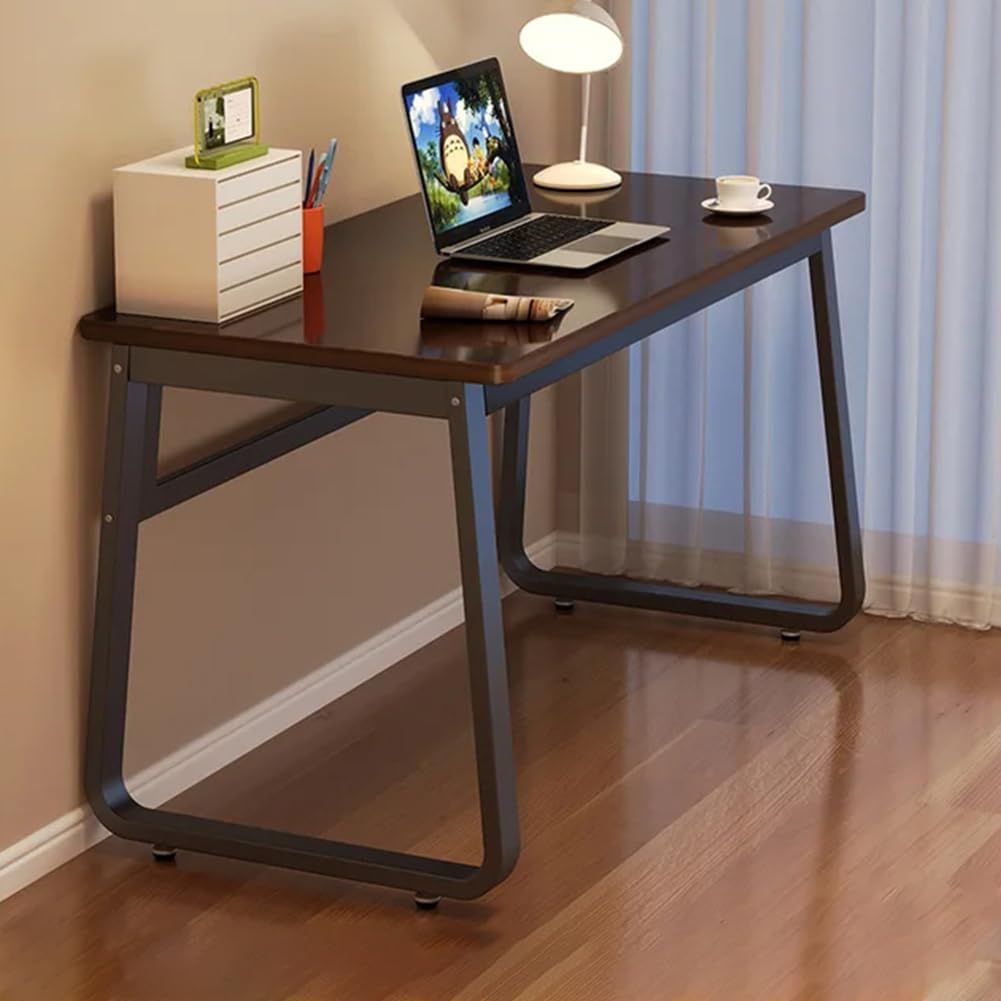 数量限定 デスク UYTON パソコンデスク 100*50*73CM ゲーミングデスク PC作業台 人間工学 オフィスデスク 勉強机 作業机 化粧台 学習机 室内 おしゃれ つくえ 組立簡単 在宅勤務 多機能 掃除が簡単（ブラウン）