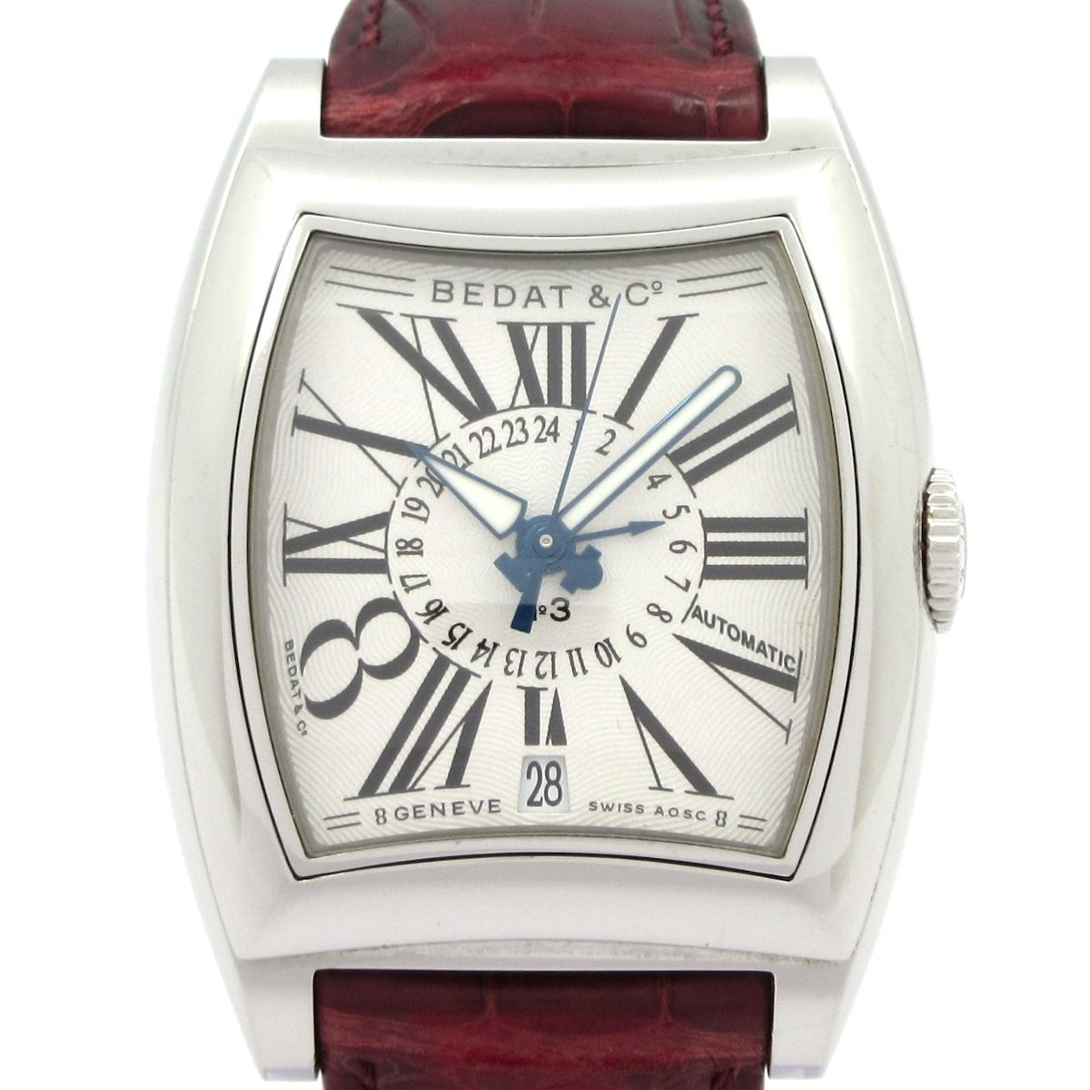 BEDAT&Co(ベダアンドカンパニー) 腕時計 NO.3 B388.010.101 メンズ SS/革ベルト/GMT 白