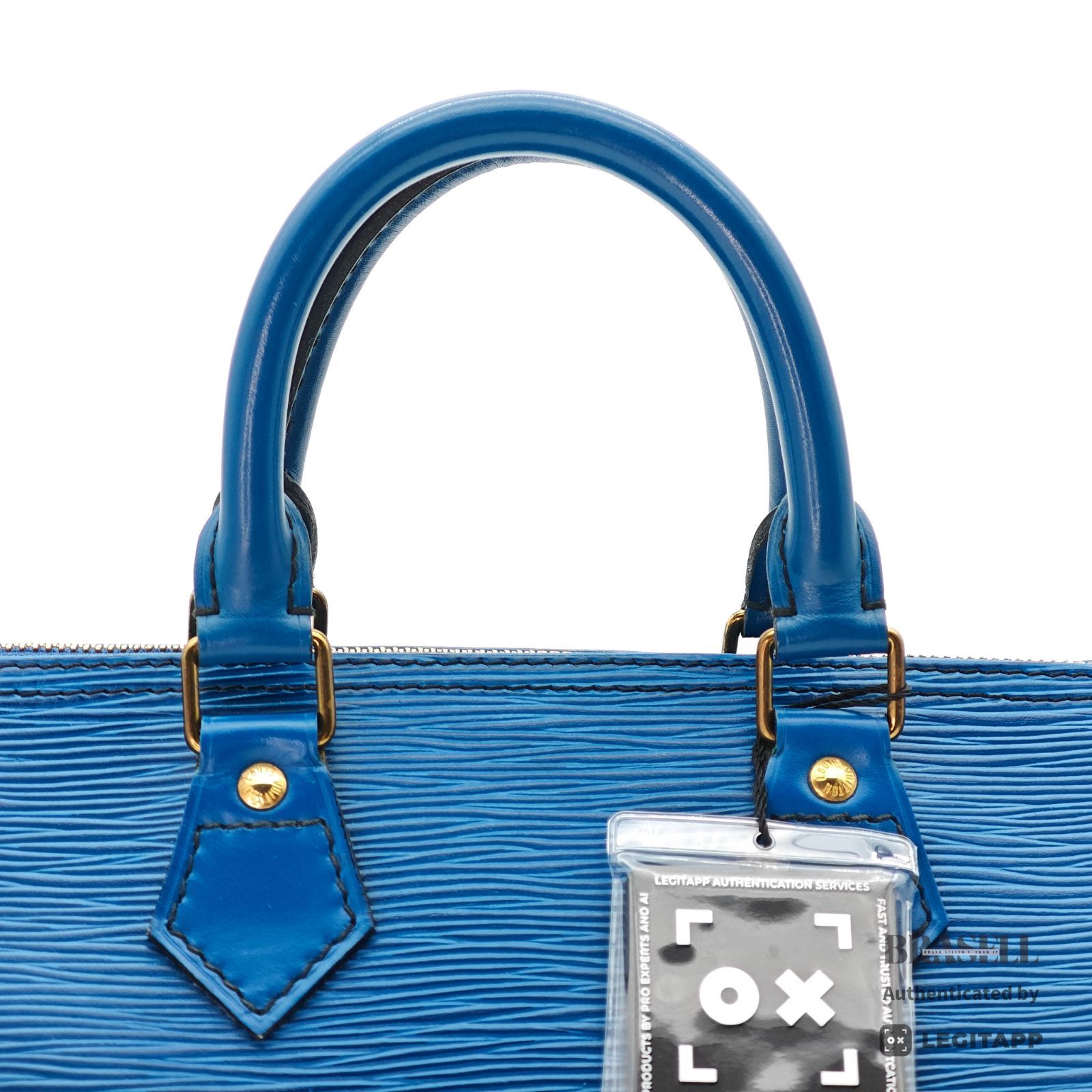 モノグラム ライトブルー ハンドバッグ 新品未使用 LOUIS VUITTON スピーディ25 M43015 バッグ ハンドバッグ ミニバッグ