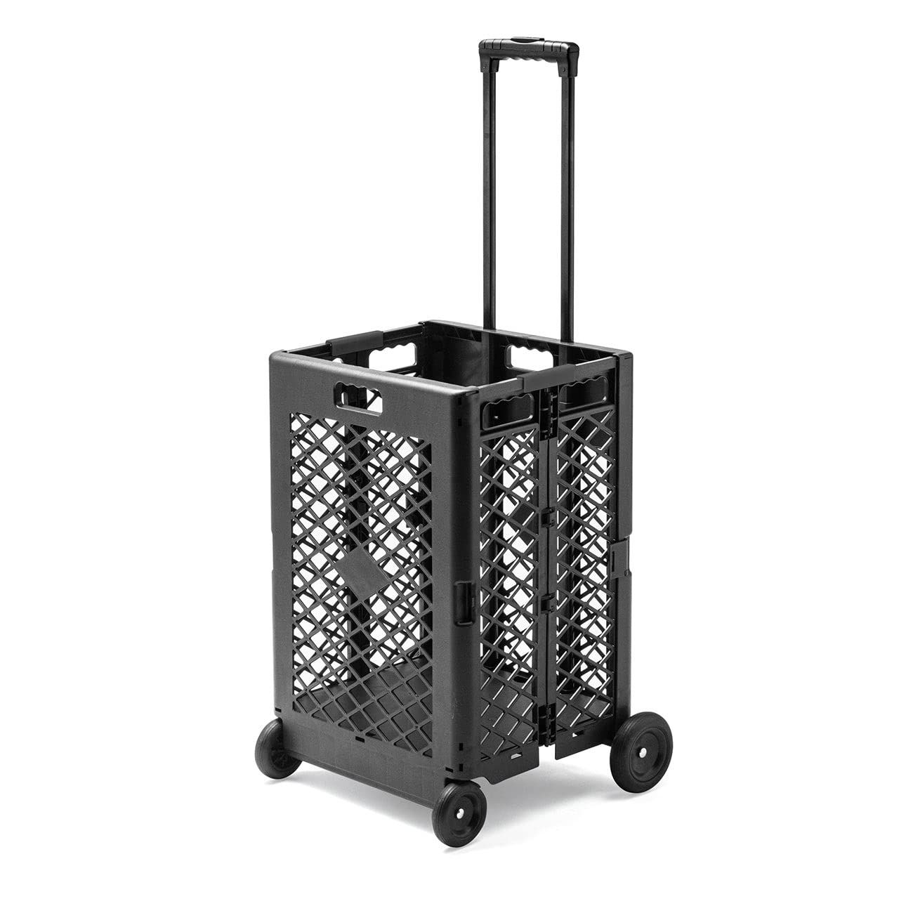 サンワダイレクト キャリーカート 折り畳み 56L 荷物カート キャリーボックス キャスター付き 軽量 簡単組み立て 100-CART010ma