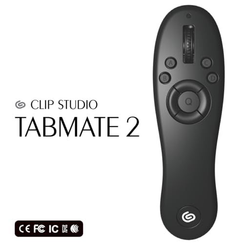 Clip Studio Tabmate 2 (International Version) [Compatible with iPad/iPhone] - Wireless handheld shortcut device compatible with Ju