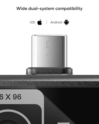 HIKMICRO MiniE サーモグラフィー サーマルカメラ 赤外線カメラ スマホ用- iOS/Android、SuperIR 画像強化、25Hzフレームレート、スマートフォン/タブレット用、-20°C~400°C測定温度範囲、USB-C（iPhone Ju