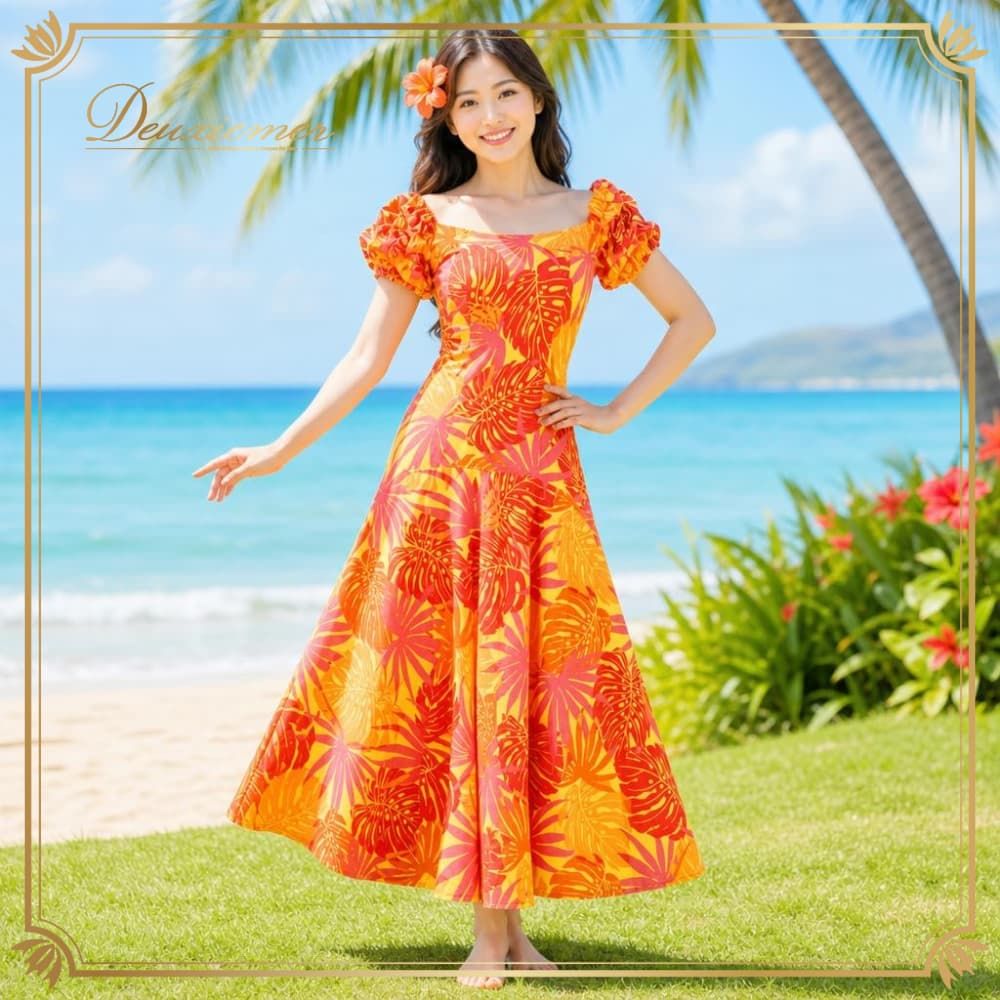 フラダンス 衣装 CC Fashions CCファッション ワンピース ドレス