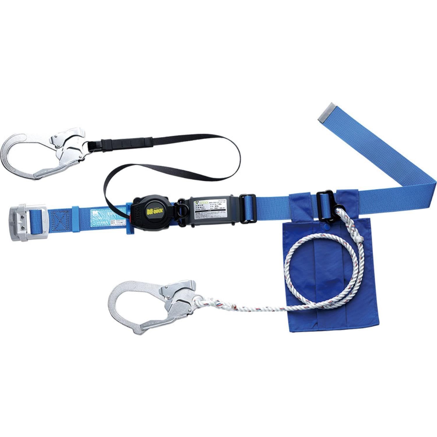 新品 [ミドリ安全] 墜落制止用器具 胴ベルト型 新規格適合 100kg以下 MSK 500L 30L SB ブルー